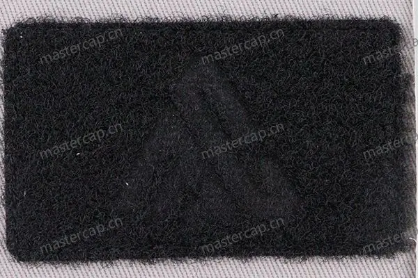 MHP012 Direct debossing on a hook-and-loop patch (sew-on)