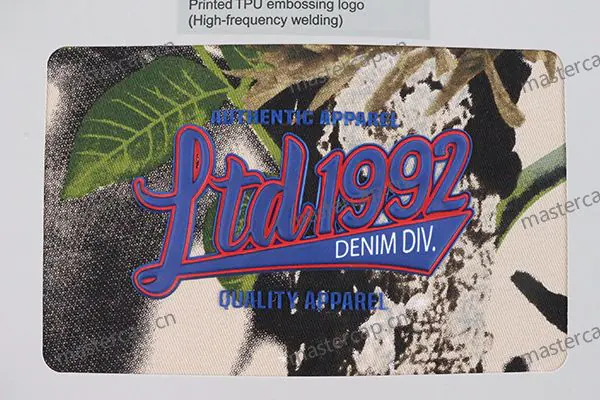 MHP029 Printed TPU embossed logo (high-frequency welded)