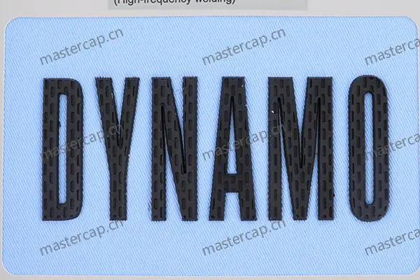 MHP041 PVC injection-molded embossed patch (high-frequency welded)