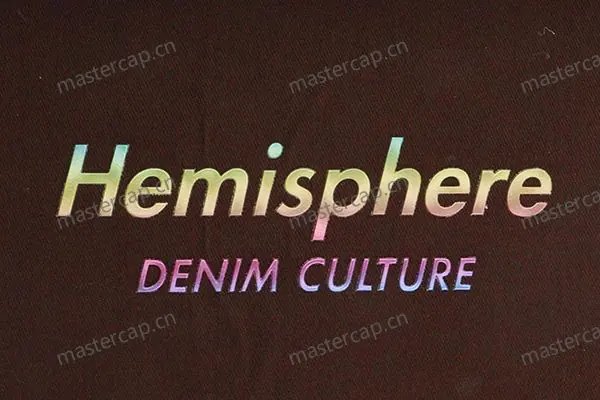 MHP044 Holographic TPU embossed logo (high-frequency welded)