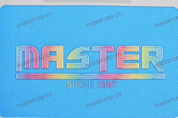 MHP046 Holographic TPU embossed logo (high-frequency welded)