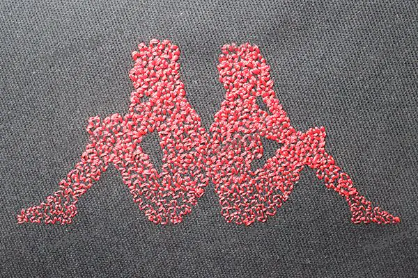 ME009 Gradient stipple-stitch embroidery