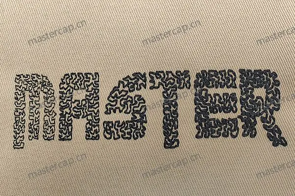 ME010 Gradient stipple-stitch embroidery