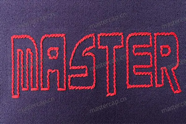 ME012 Bold chain-stitch embroidery