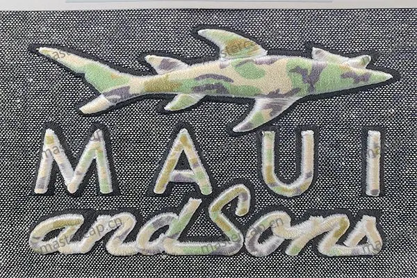 ME023 Sublimation printing with raised embroidery