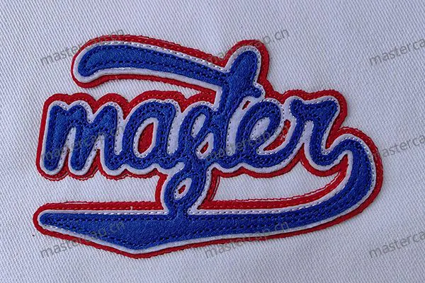 ME041 Laser-cut three-layer felt applique