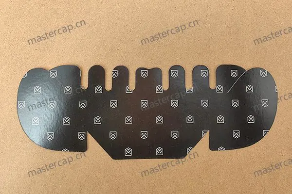 MIC006 400 gsm gloss-varnished, single-sided printed gray-backed duplex-board crown insert