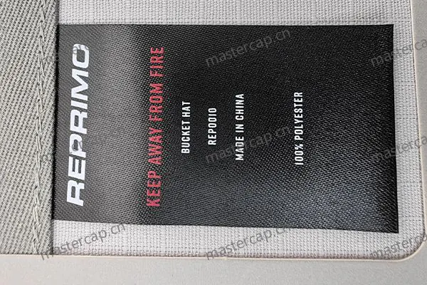 MLB011 Double-sided printed polyester-satin care label