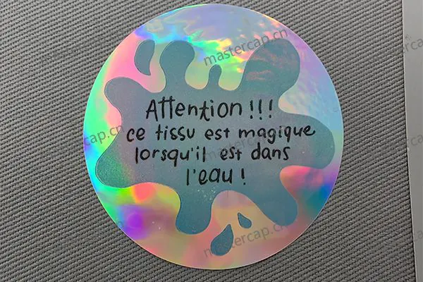 MSK008 Glossy holographic PET sticker (50 microns)
