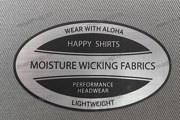 MSK009 Matte brushed-silver PET sticker (50 microns)