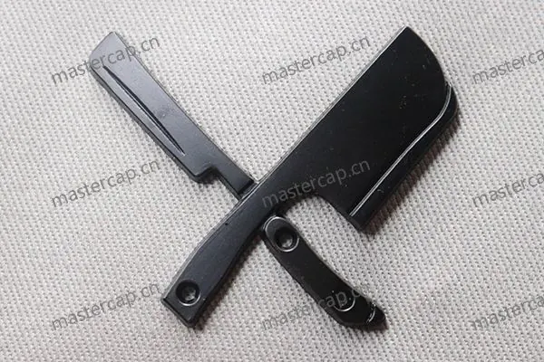 MB005 Matte black-painted metal patch