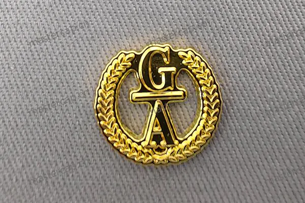 MB019 Imitation-gold-plated metal patch
