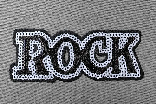 ME058 PVC sequin embroidery patch