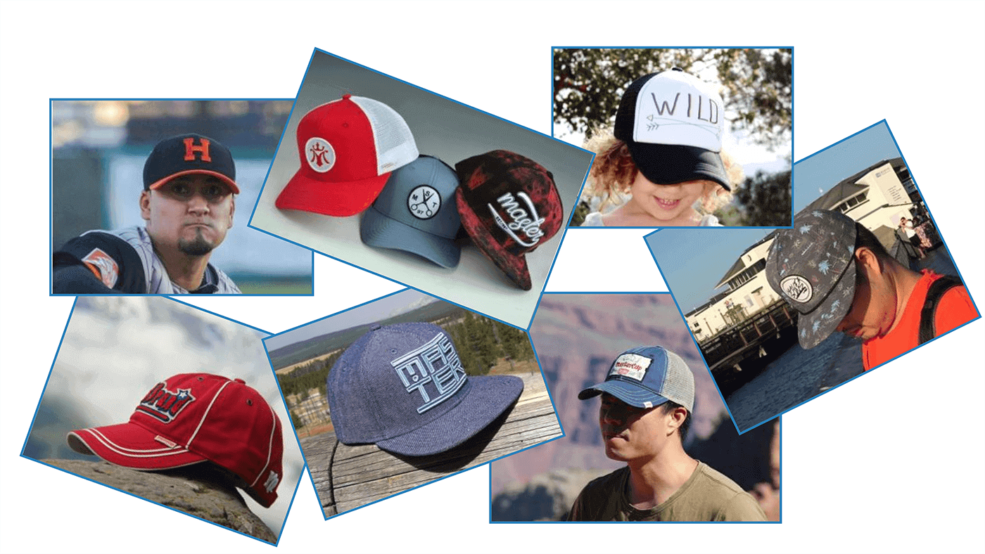 Custom cap styles manufactured by MasterCap