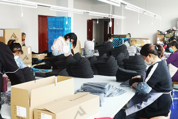 MasterCap knitwear packing department