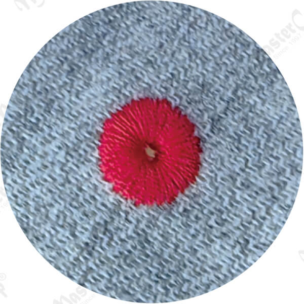 Contrast cap eyelet