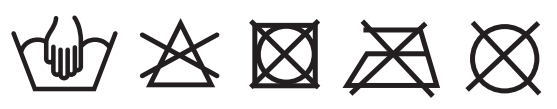 MasterCap headwear care label symbols
