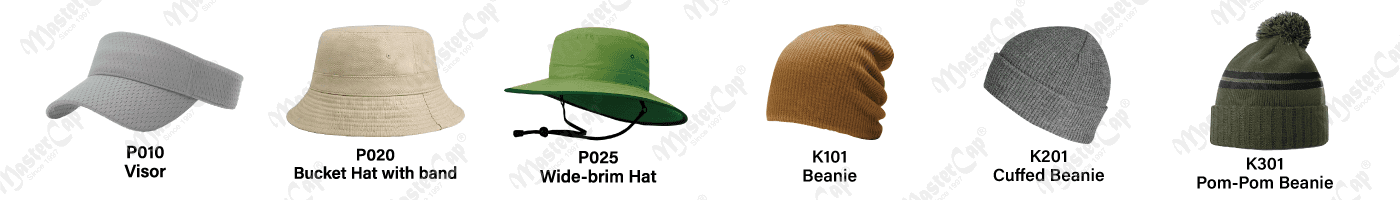 MasterCap standard cap shape and fit comparison