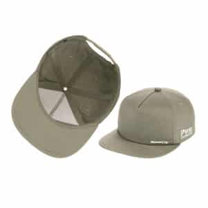 Flip-up mesh lined cap crown