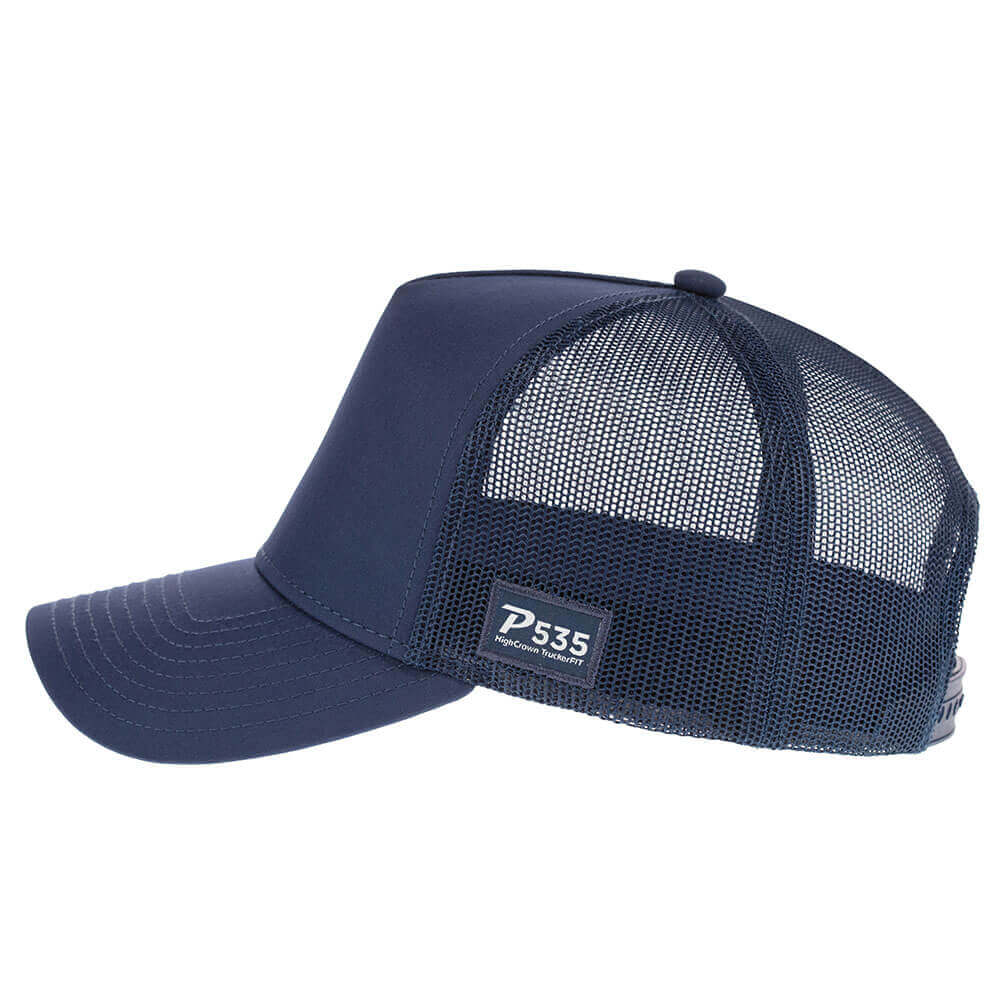 P535 high-crown trucker side view