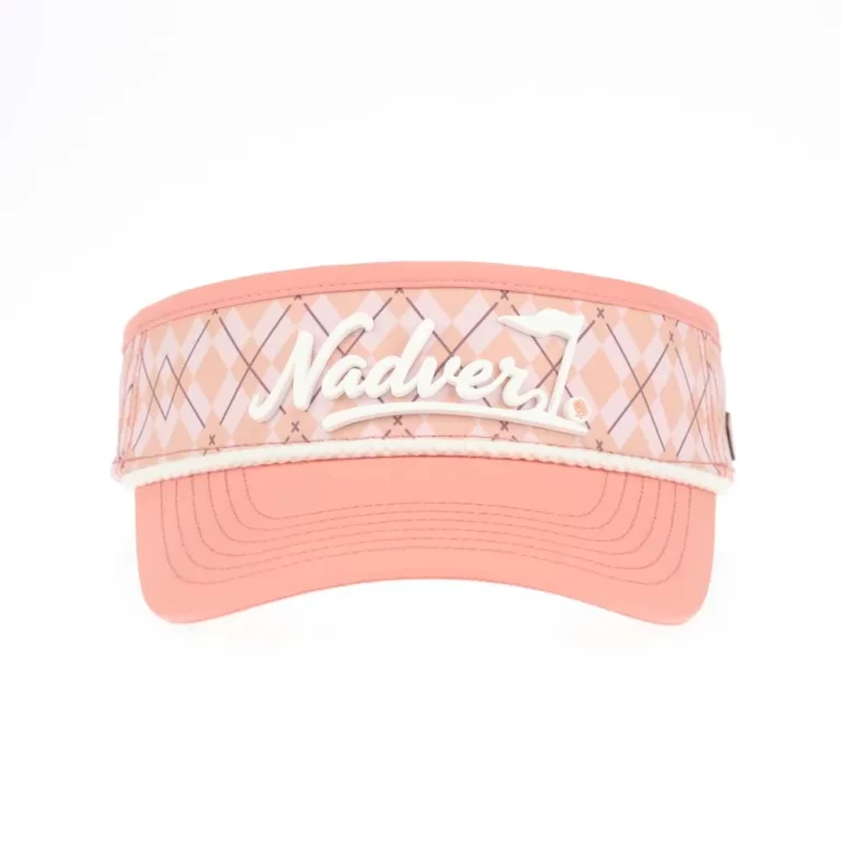 DM10-0007-golf-visor-argyle-print-silicone-logo-front