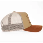 Five-panel western trucker cap with mesh back, opposite-side view