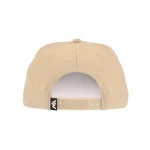 Light-khaki fishing cap with adjustable snapback, rear view