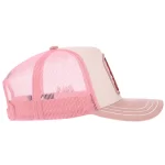 P535 high-crown trucker cap, opposite-side view