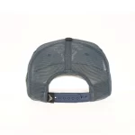 Slate-gray mesh back with adjustable snapback