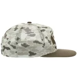 Opposite side view of custom P915 camo mesh trucker cap