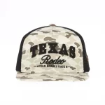 Custom P915 Camo Flat Bill Trucker Cap with Felt Applique