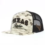 Custom P915 Camo Flat Bill Trucker Cap with Felt Applique