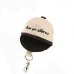 Custom Mini Cap Bag Keychain with Zipper Pouch