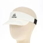 Custom running visor with silicone heat transfer, front angle