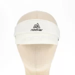 Custom running visor with silicone heat transfer, front view