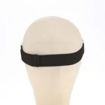 Custom running visor with elastic rear strap, rear view