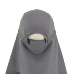Outdoor flap cap with rear adjuster and neck cover, rear view