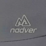 Reflective-gray silicone transfer on deep-navy outdoor cap