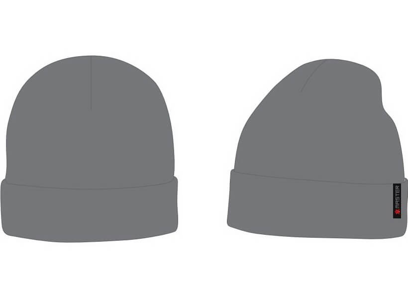 knit cuff beanie design template preview
